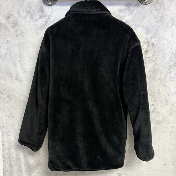 Vintage Nordic Lights Fleece Jacket Reversible Oversized Fuzzy - Picture 4 of 11